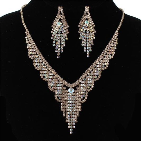 Rhinestones Necklace Set