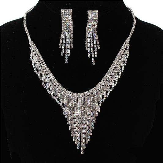 Rhinestones Necklace Set