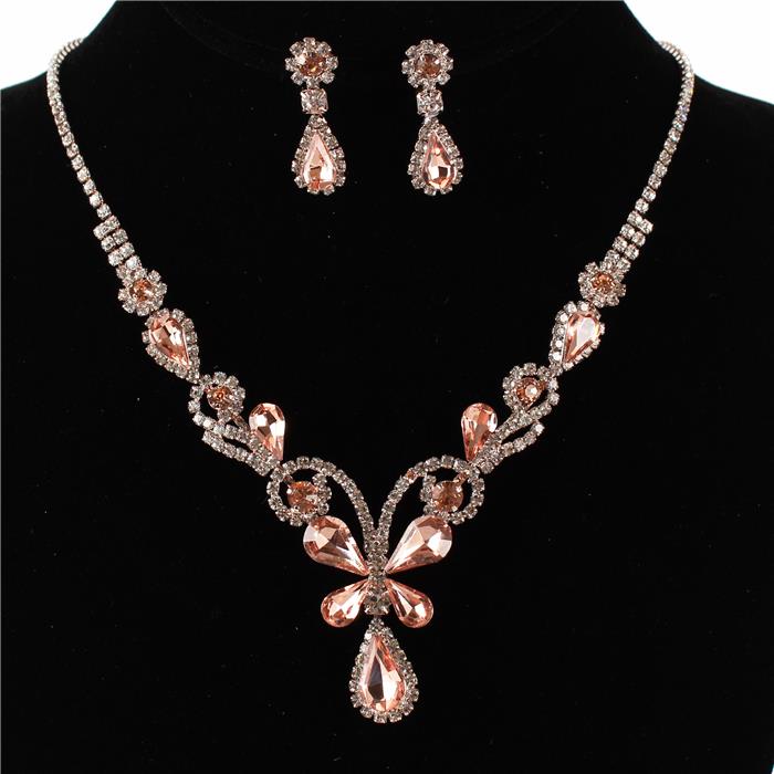 Rhinestones Necklace Set