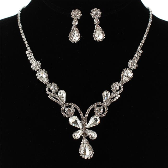 Rhinestones Necklace Set