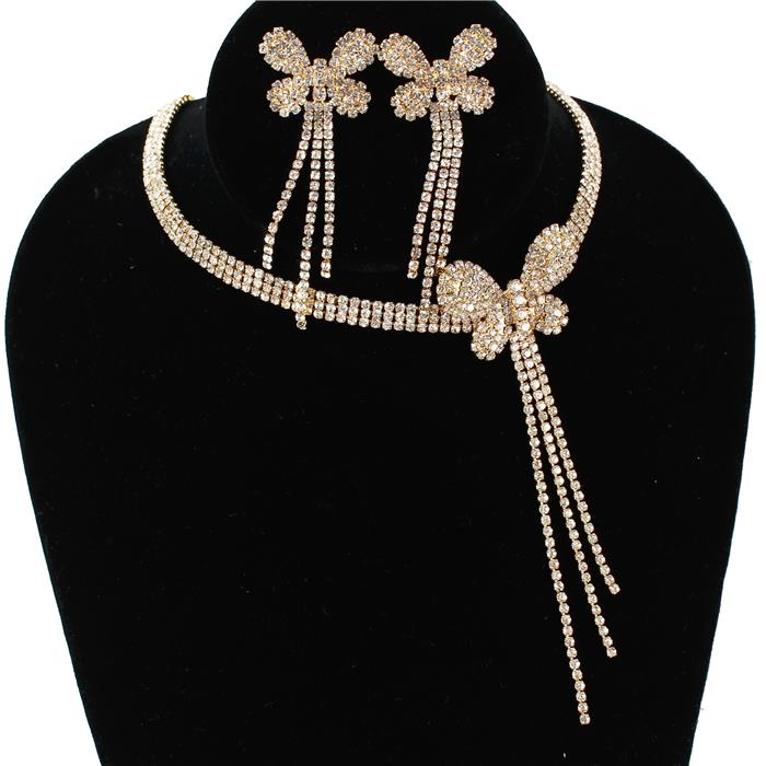 Rhinestones Choker Set