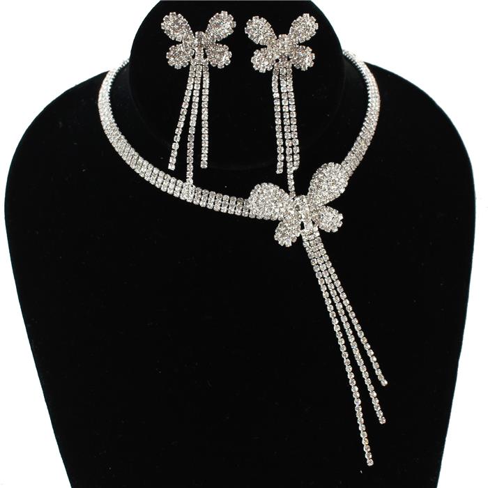 Rhinestones Choker Set