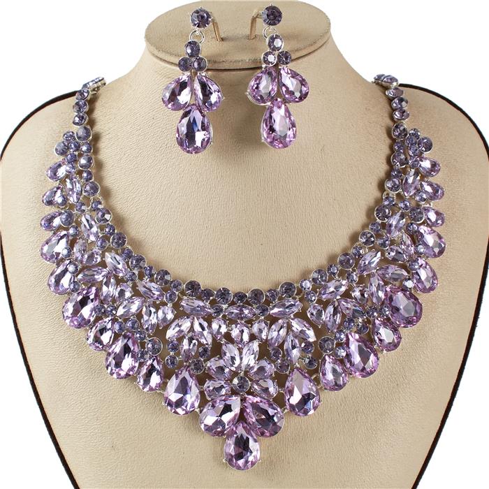 Crystal Evening Necklace Set