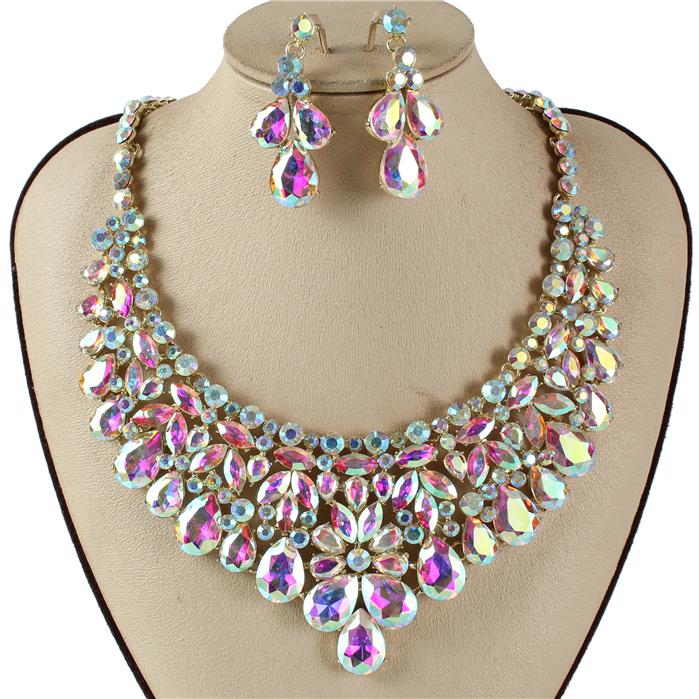 Crystal Evening Necklace Set