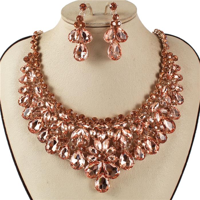 Crystal Evening Necklace Set