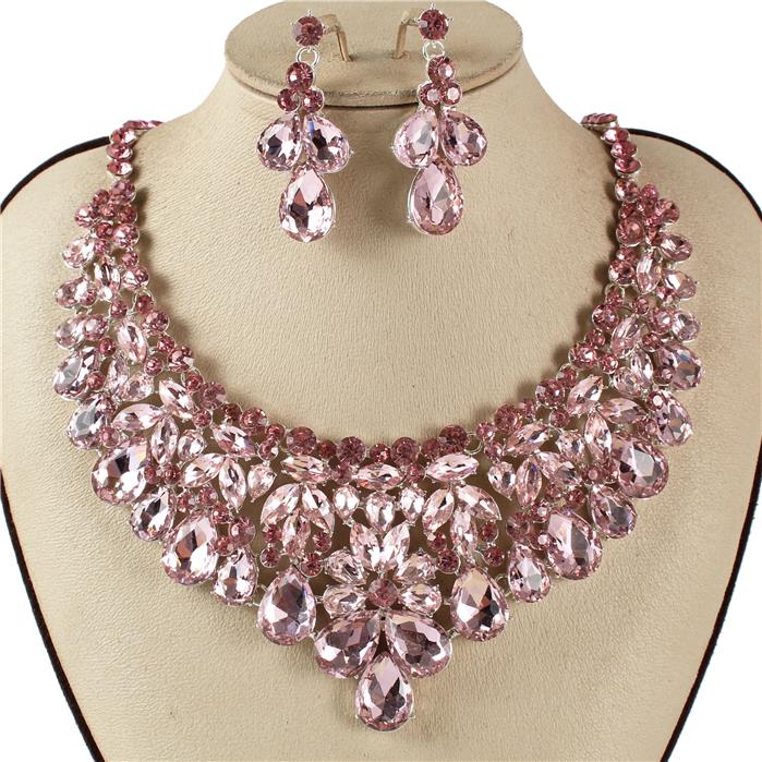 Crystal Evening Necklace Set