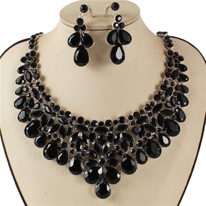 Crystal Evening Necklace Set