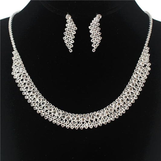 Rhinestones Necklace Set