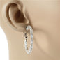 40 MM Rhinestones Hoop Earring