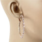 50 MM Rhinestones Hoop Earring