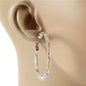 4.5 MM Rhinestones Hoop Earring