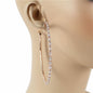 90 MM Rhinestones Hoop Earring