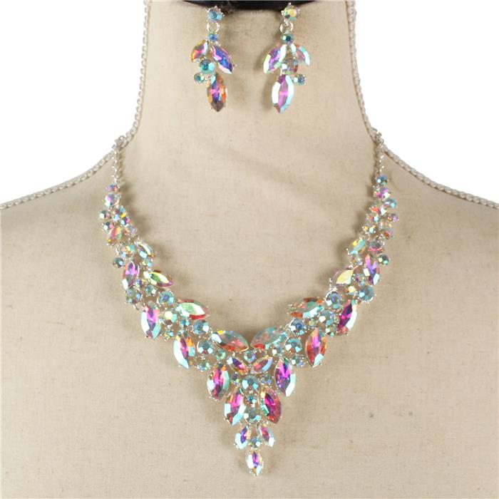 Crystal Evening Necklace Set