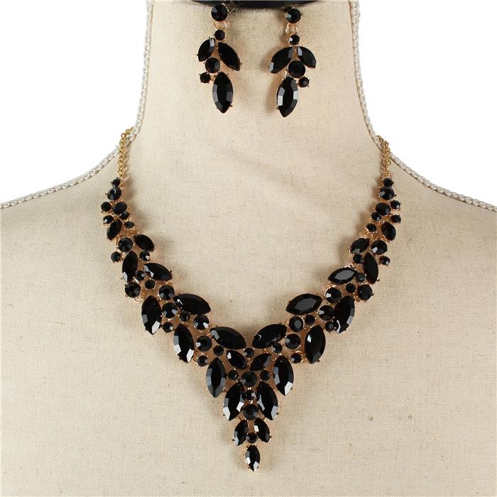 Crystal Evening Necklace Set