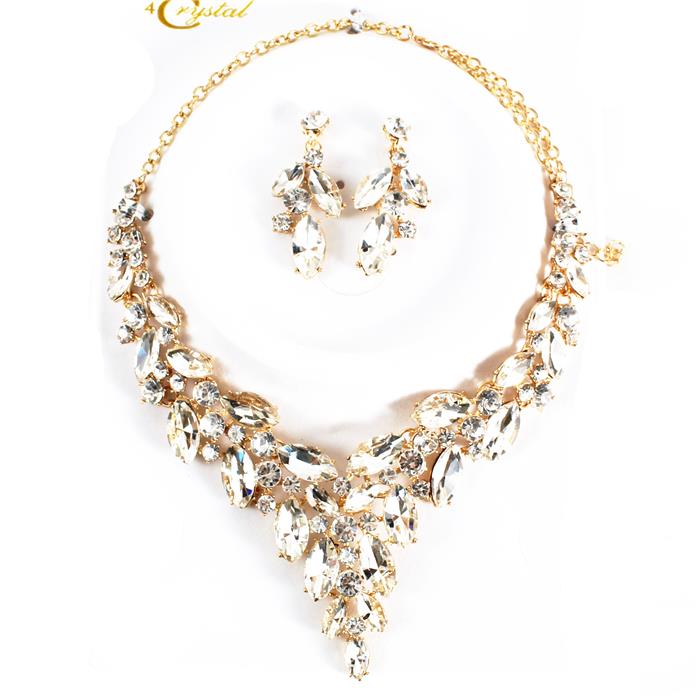 Crystal Evening Necklace Set