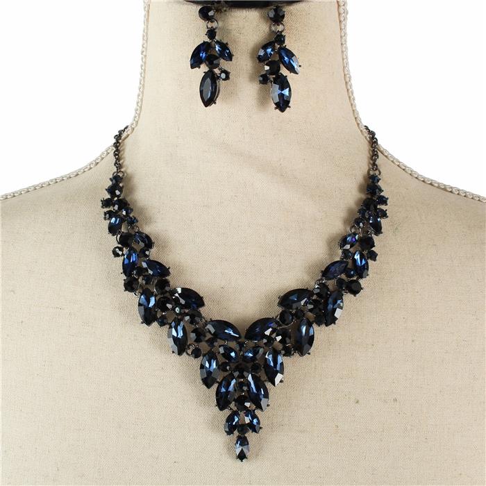 Crystal Evening Necklace Set