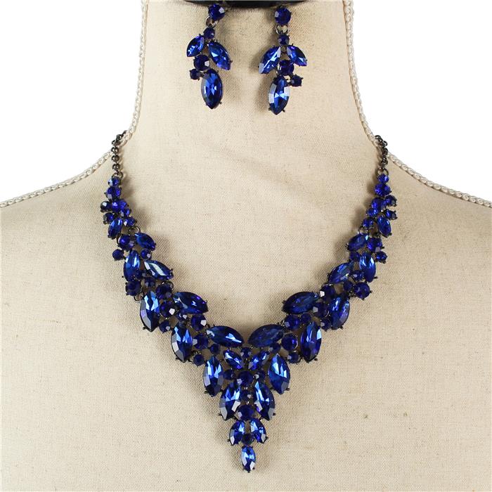 Crystal Evening Necklace Set