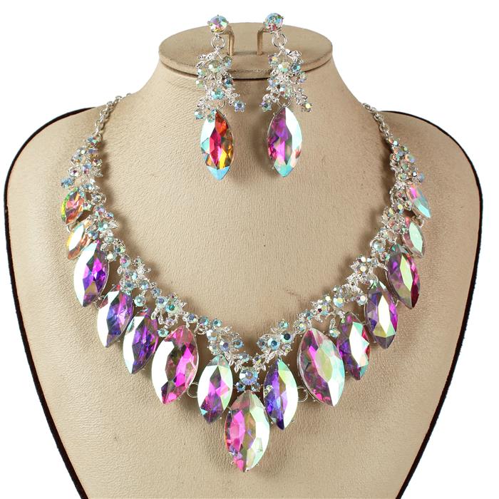 Crystal Evening Necklace Set