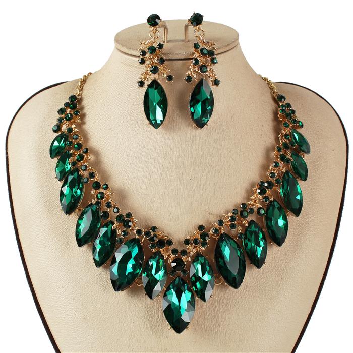 Crystal Evening Necklace Set