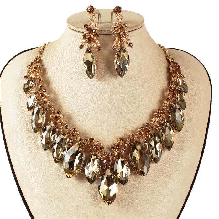 Crystal Evening Necklace Set