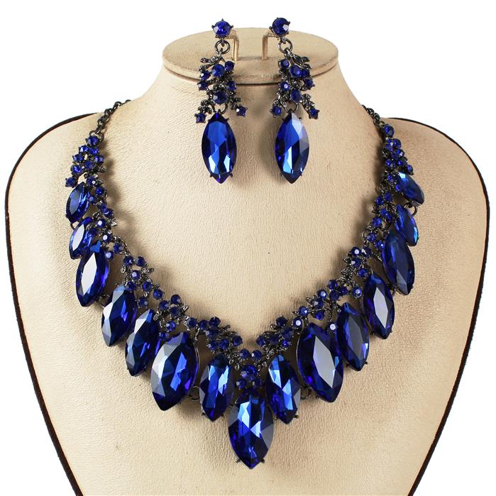 Crystal Evening Necklace Set