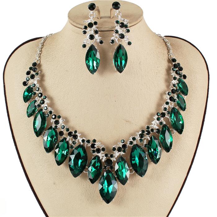 Crystal Evening Necklace Set