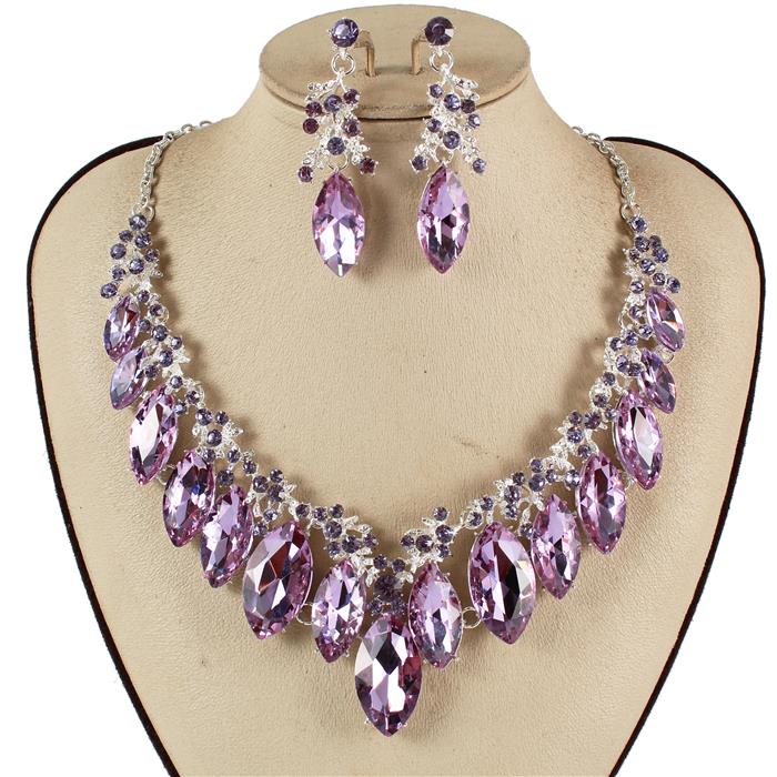 Crystal Evening Necklace Set