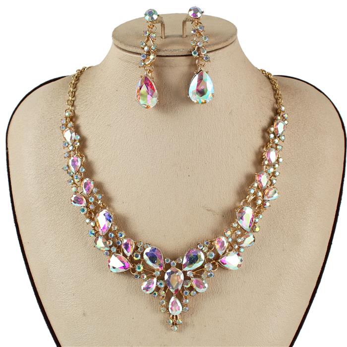 Crystal Evening Necklace Set