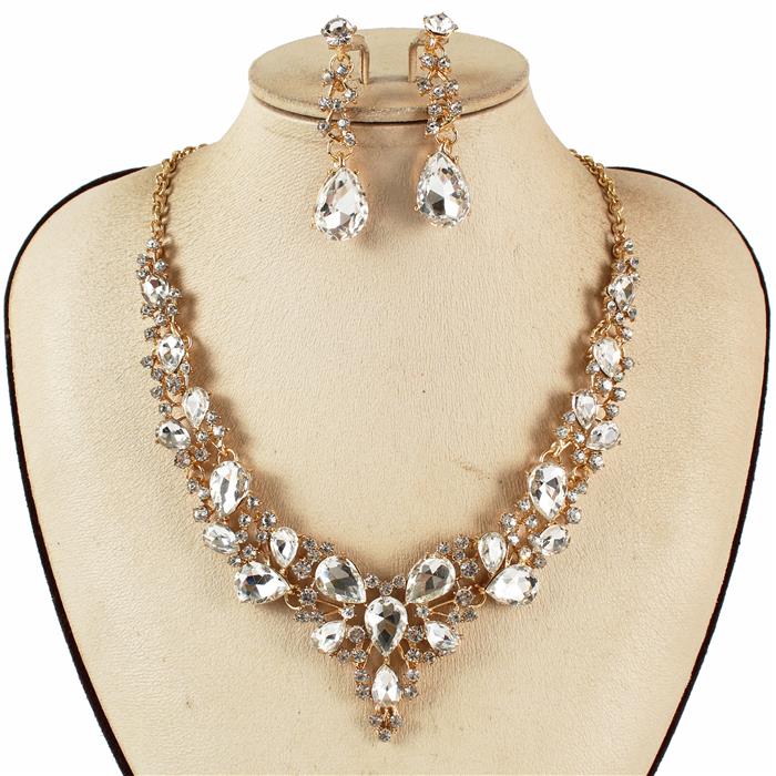 Crystal Evening Necklace Set