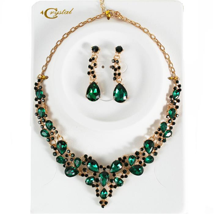 Crystal Evening Necklace Set