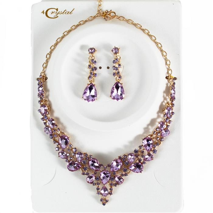 Crystal Evening Necklace Set