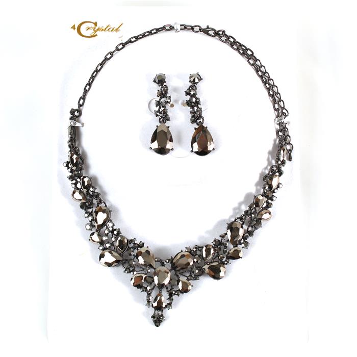 Crystal Evening Necklace Set