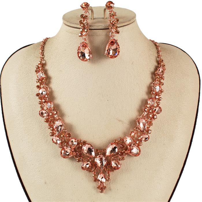 Crystal Evening Necklace Set