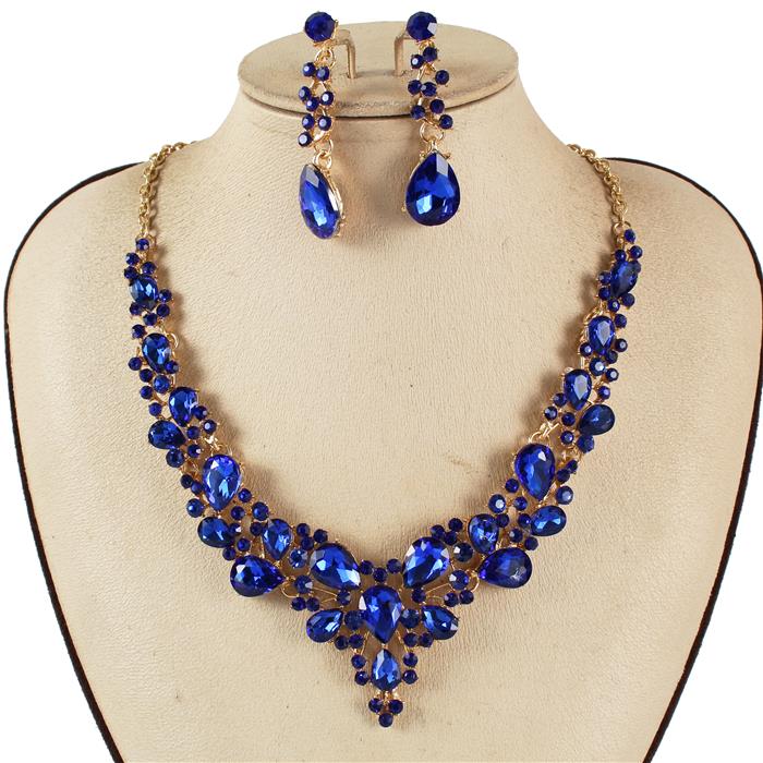 Crystal Evening Necklace Set