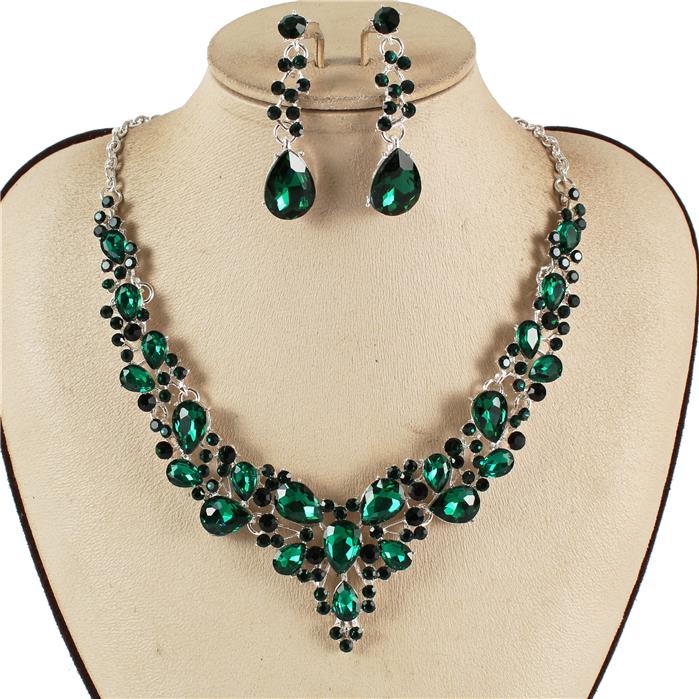 Crystal Evening Necklace Set