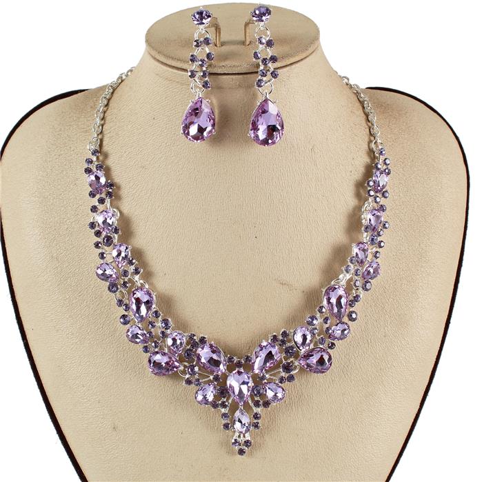 Crystal Evening Necklace Set