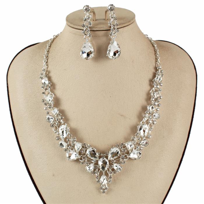 Crystal Evening Necklace Set