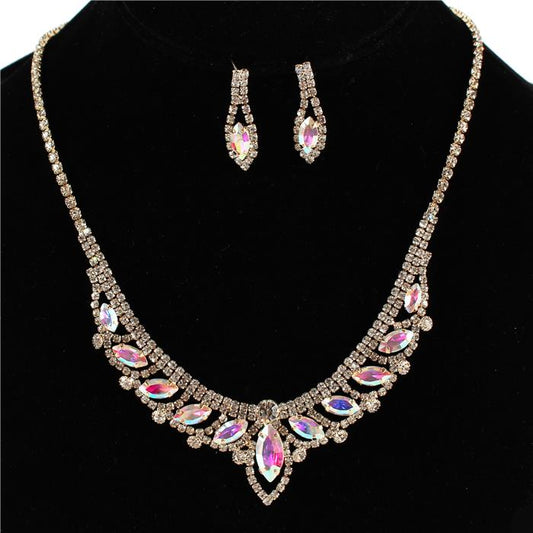 Rhinestone Necklace Set