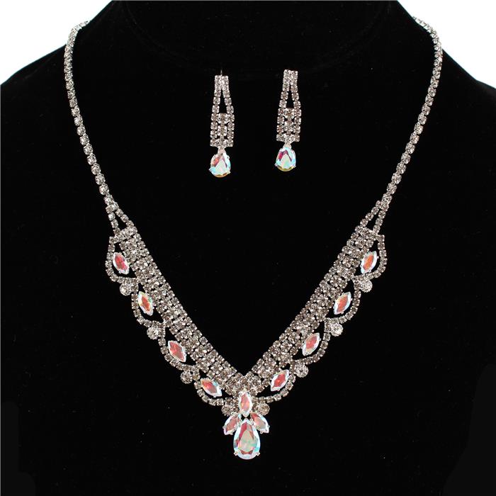 Rhinestones Necklace Set