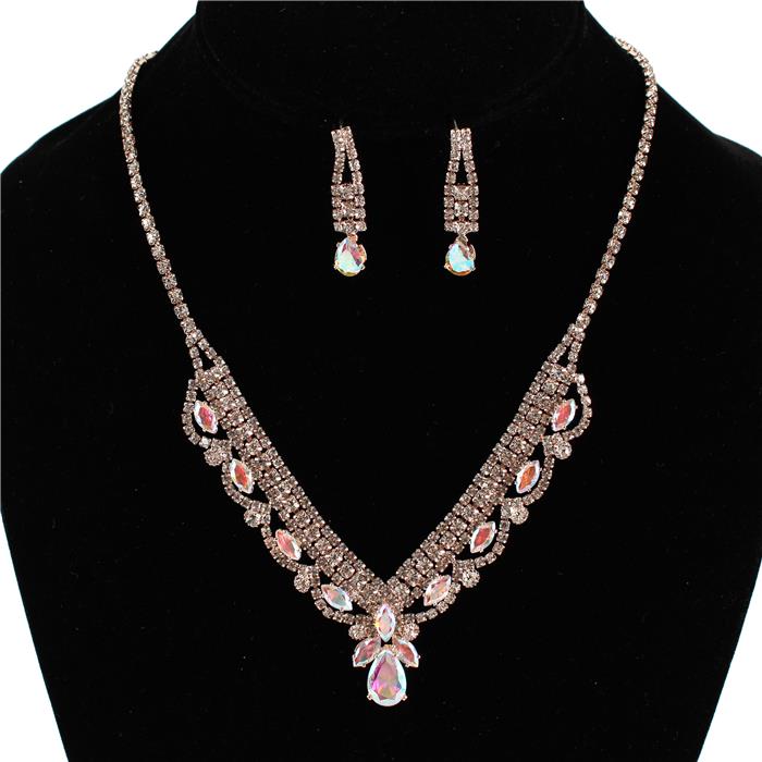 Rhinestones Necklace Set