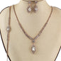 3 PC Rhinestones Necklace Set