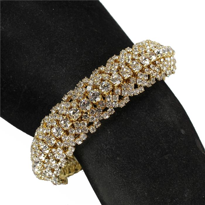 Rhinestones Cuff Bangle