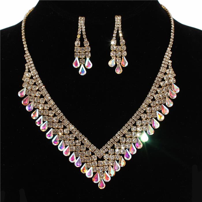 Rhinestones Necklace Set