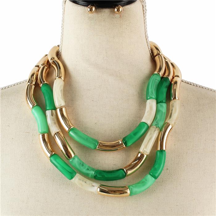 Fashion Acrylic Necklace Set