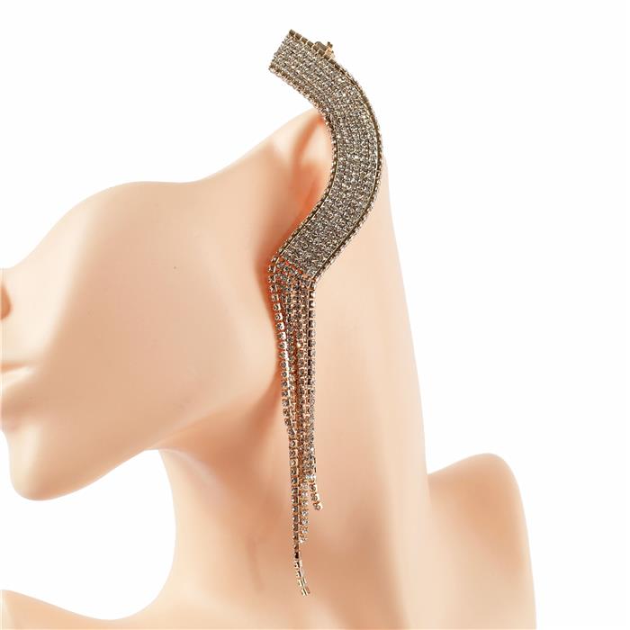 Rhinestones Ear Cuff Earring