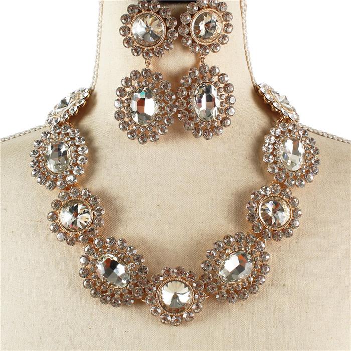 Crystal Evening Necklace Set