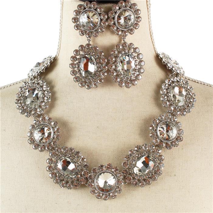 Crystal Evening Necklace Set