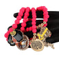 Fashion Bead With Charms 5 Layered Bracelet