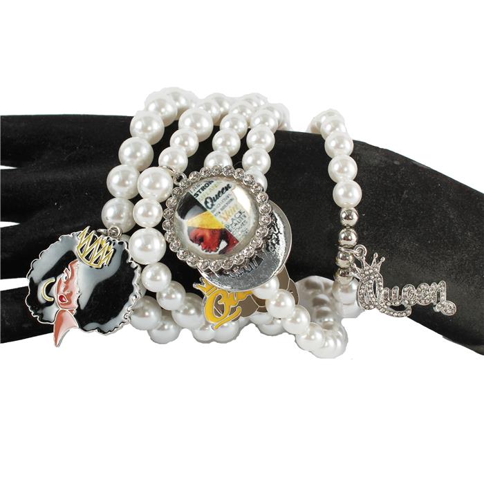 Fashion Bead With Charms 5 Layered Bracelet