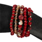 Multilayered Bead Stretch Bracelet